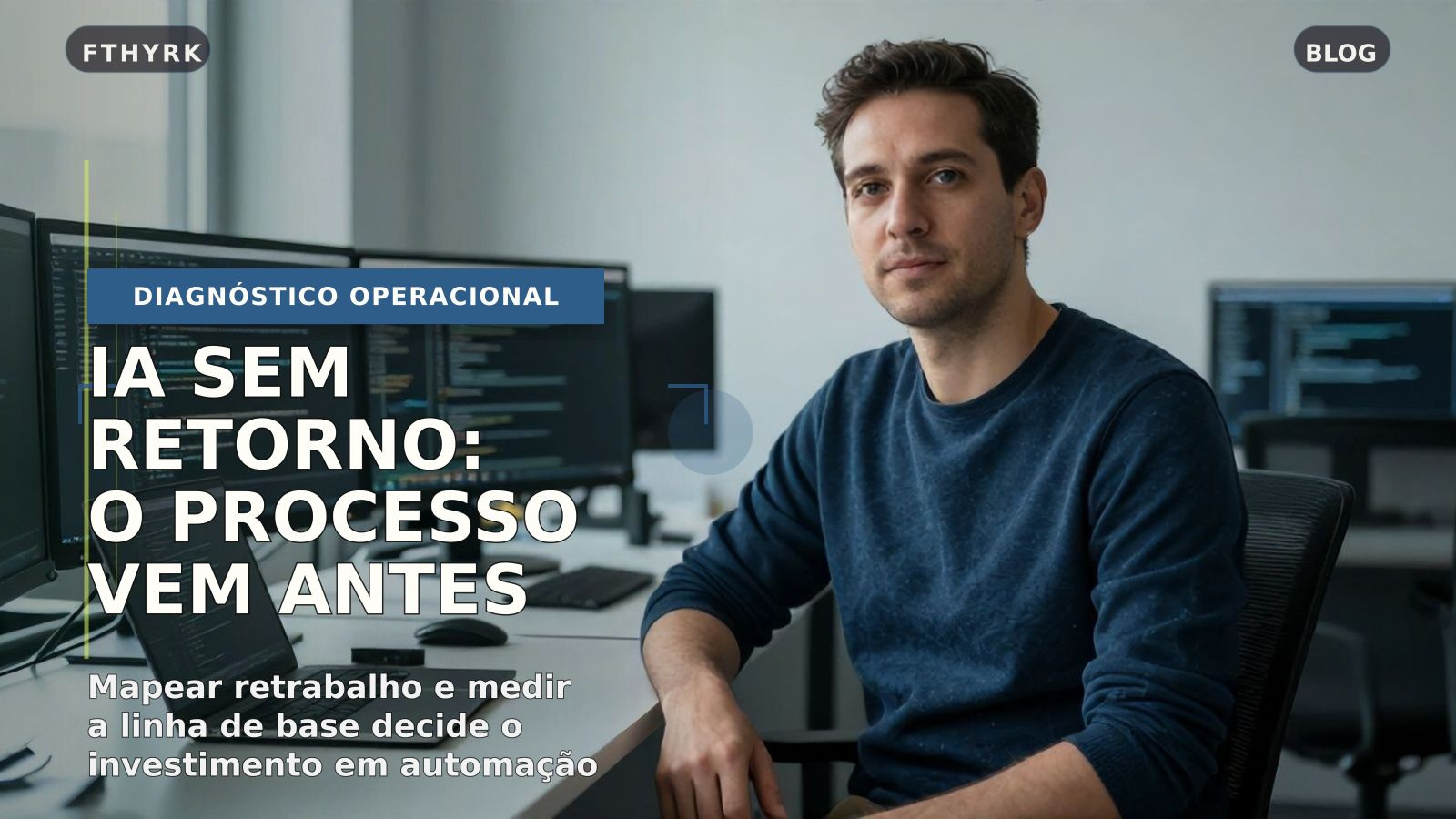 IA sem retorno fora da tecnologia: como medir antes de investir em automação